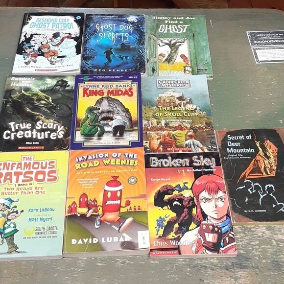 10 pc bundle of junior scholastic mystery books - Picture 1 of 5